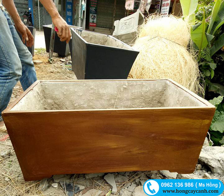 Sản xuất chậu xi măng đa dạng kích thước