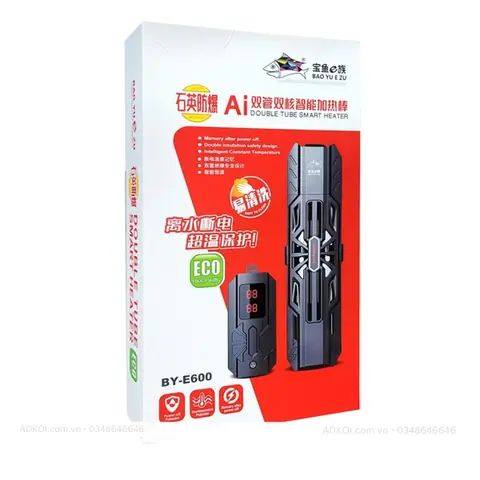 Sưởi Bể Cá 1000W Baoyu BY-E600: Hướng Dẫn & Đánh Giá Toàn Diện