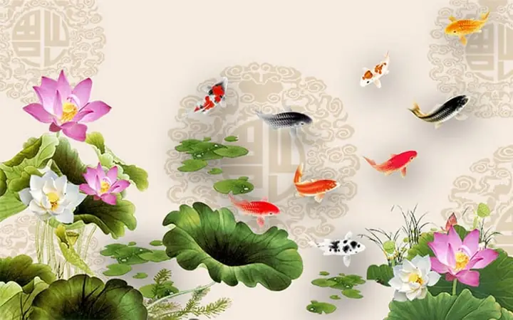 Tranh Cá Chép Hoa Sen Treo Hướng Nào: Hướng Dẫn Phong Thủy Hoàn Chỉnh