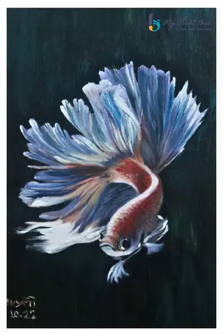 vẽ con cá vàng