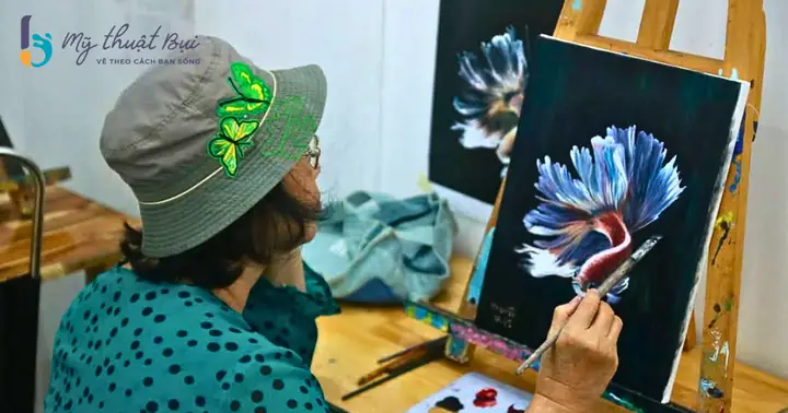 vẽ con cá vàng