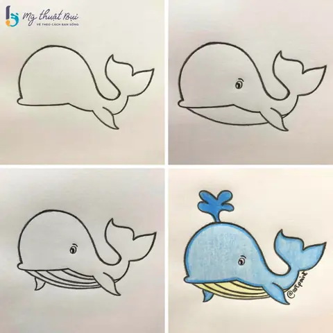vẽ con cá vàng