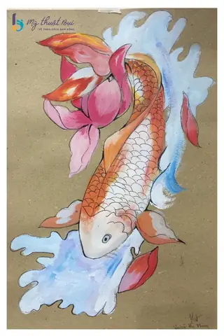 vẽ con cá vàng